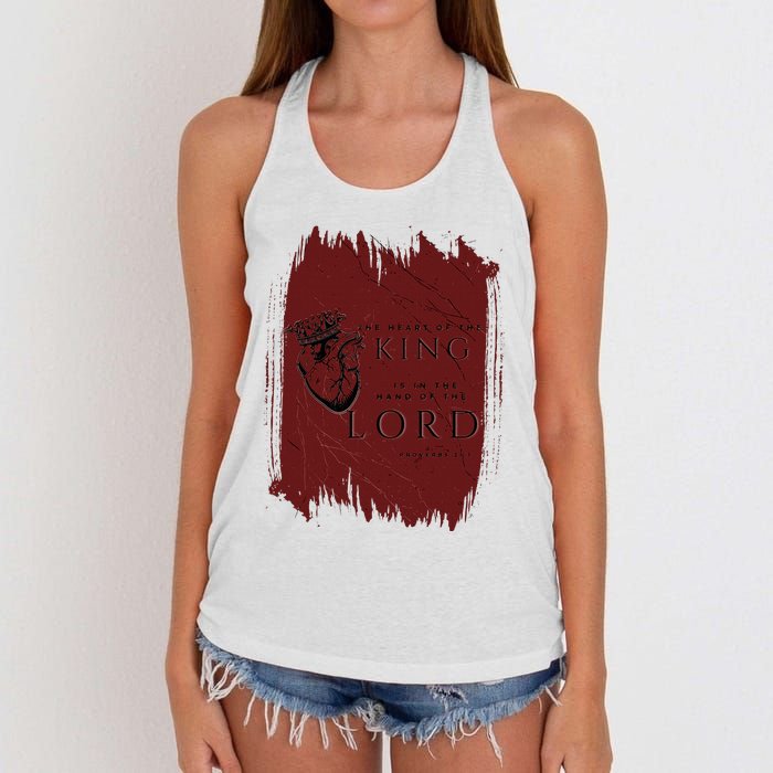 The Heart Of The King Women's Knotted Racerback Tank