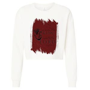 The Heart Of The King Cropped Pullover Crew