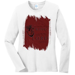 The Heart Of The King Ladies Long Sleeve Shirt