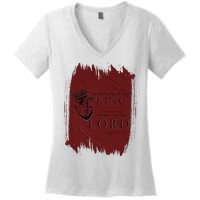 The Heart Of The King Women's V-Neck T-Shirt