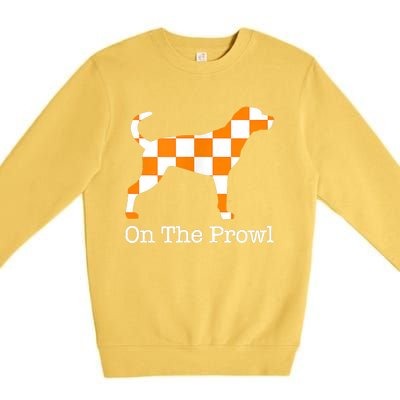 Tennessee Hound On The Prowl Vol Dog Knoxville Fan Game Gift Premium Crewneck Sweatshirt