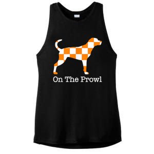 Tennessee Hound On The Prowl Vol Dog Knoxville Fan Game Gift Ladies PosiCharge Tri-Blend Wicking Tank