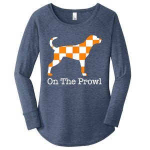 Tennessee Hound On The Prowl Vol Dog Knoxville Fan Game Gift Women's Perfect Tri Tunic Long Sleeve Shirt