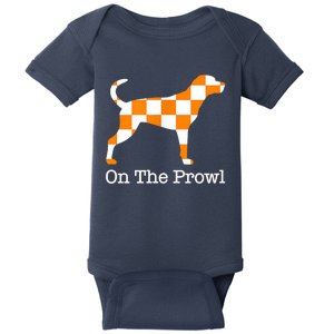 Tennessee Hound On The Prowl Vol Dog Knoxville Fan Game Gift Baby Bodysuit