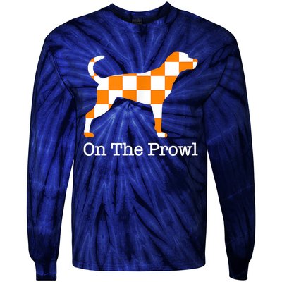 Tennessee Hound On The Prowl Vol Dog Knoxville Fan Game Gift Tie-Dye Long Sleeve Shirt