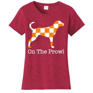 Tennessee Hound On The Prowl Vol Dog Knoxville Fan Game Gift Women's T-Shirt