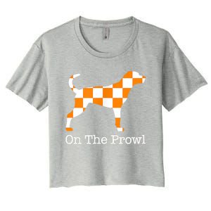 Tennessee Hound On The Prowl Vol Dog Knoxville Fan Game Gift Women's Crop Top Tee