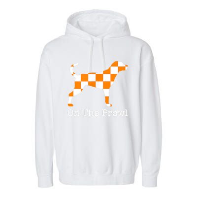 Tennessee Hound On The Prowl Vol Dog Knoxville Fan Game Gift Garment-Dyed Fleece Hoodie