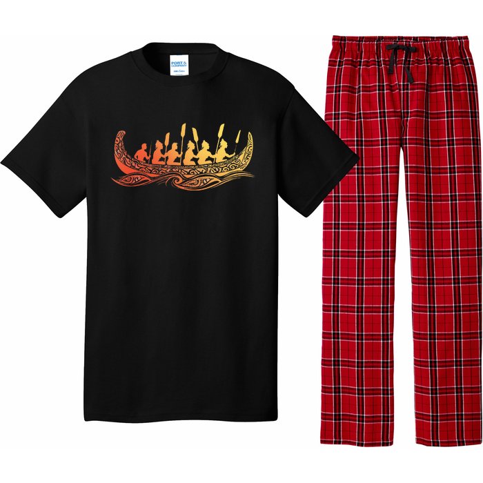 Tribal Hawaiian Outrigger Canoe Hawaiian Tribal Pajama Set