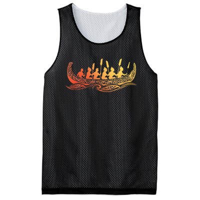 Tribal Hawaiian Outrigger Canoe Hawaiian Tribal Mesh Reversible Basketball Jersey Tank