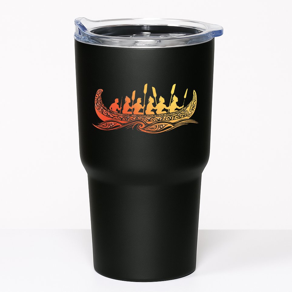 Tribal Hawaiian Outrigger Canoe Hawaiian Tribal Tumbler