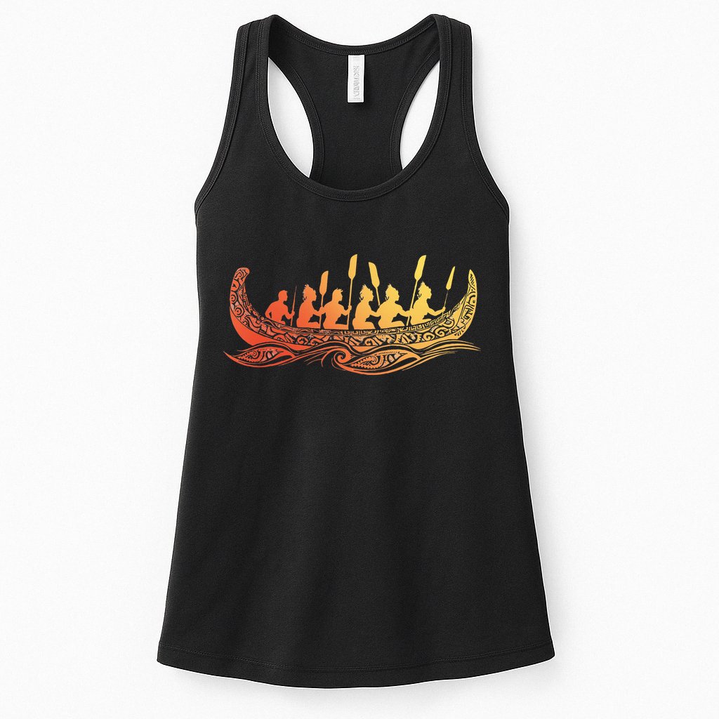 Tribal Hawaiian Outrigger Canoe Hawaiian Tribal Womens Tank Top