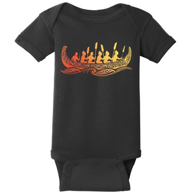 Tribal Hawaiian Outrigger Canoe Hawaiian Tribal Baby Bodysuit