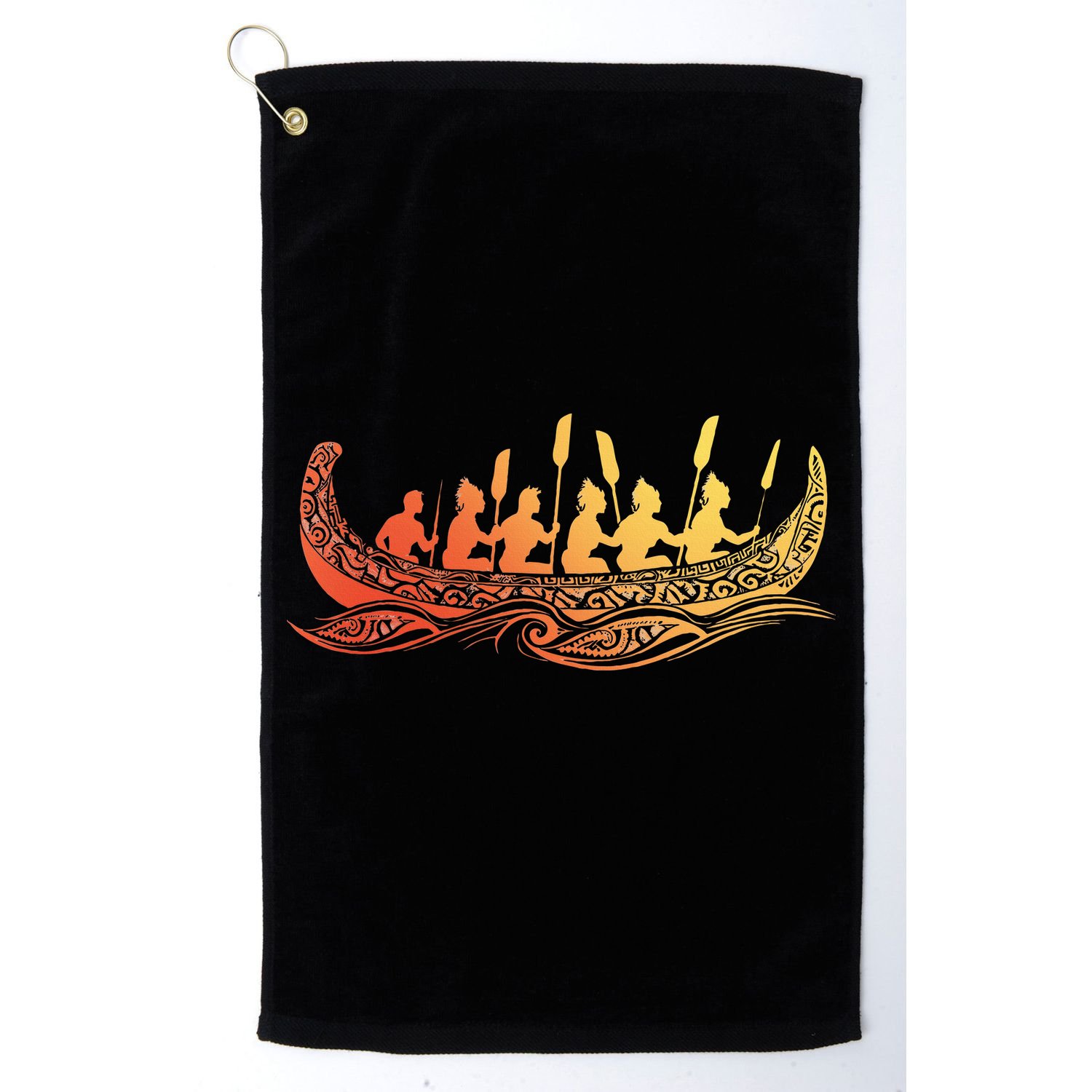 Tribal Hawaiian Outrigger Canoe Hawaiian Tribal Golf Towel