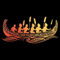 Tribal Hawaiian Outrigger Canoe Hawaiian Tribal Women's V-Neck T-Shirt