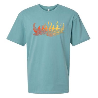 Tribal Hawaiian Outrigger Canoe Hawaiian Tribal Sueded Cloud Jersey T-Shirt