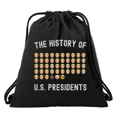 The History Of Presidents Tee Funny Politics Gift Drawstring Bag