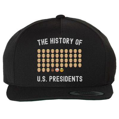 The History Of Presidents Tee Funny Politics Gift Wool Snapback Cap