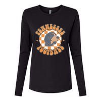 Tennessee Hound Orange White Vintage Dog Fan Game Womens Cotton Relaxed Long Sleeve T-Shirt