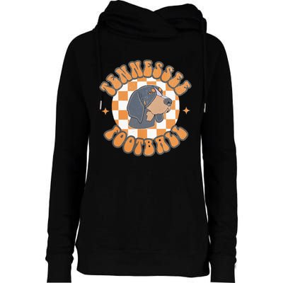 Tennessee Hound Orange White Vintage Dog Fan Game Womens Funnel Neck Pullover Hood