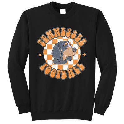 Tennessee Hound Orange White Vintage Dog Fan Game Tall Sweatshirt