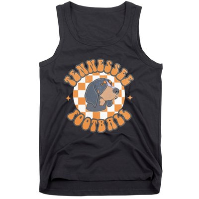 Tennessee Hound Orange White Vintage Dog Fan Game Tank Top