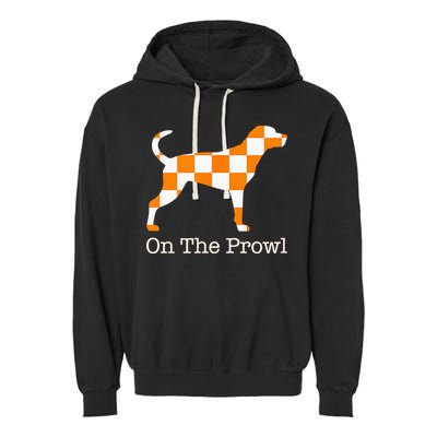 Tennessee Hound On The Prowl Vol Dog Knoxville Fan Game Gift Garment-Dyed Fleece Hoodie