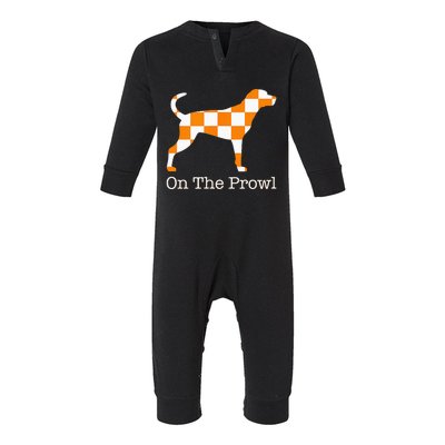 Tennessee Hound On The Prowl Vol Dog Knoxville Fan Game Gift Infant Fleece One Piece