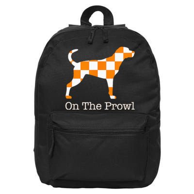 Tennessee Hound On The Prowl Vol Dog Knoxville Fan Game Gift 16 in Basic Backpack