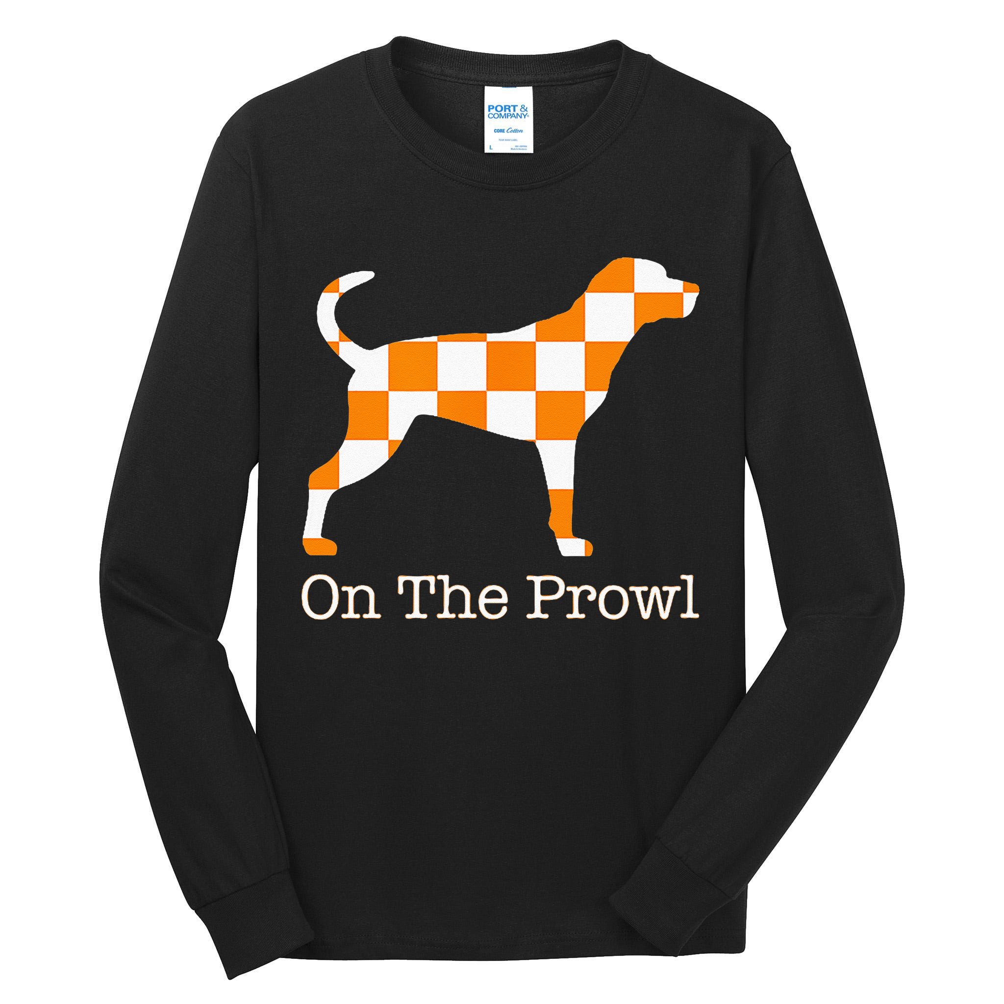 Tennessee Hound On The Prowl Vol Dog Knoxville Fan Game Gift Tall Long Sleeve T-Shirt
