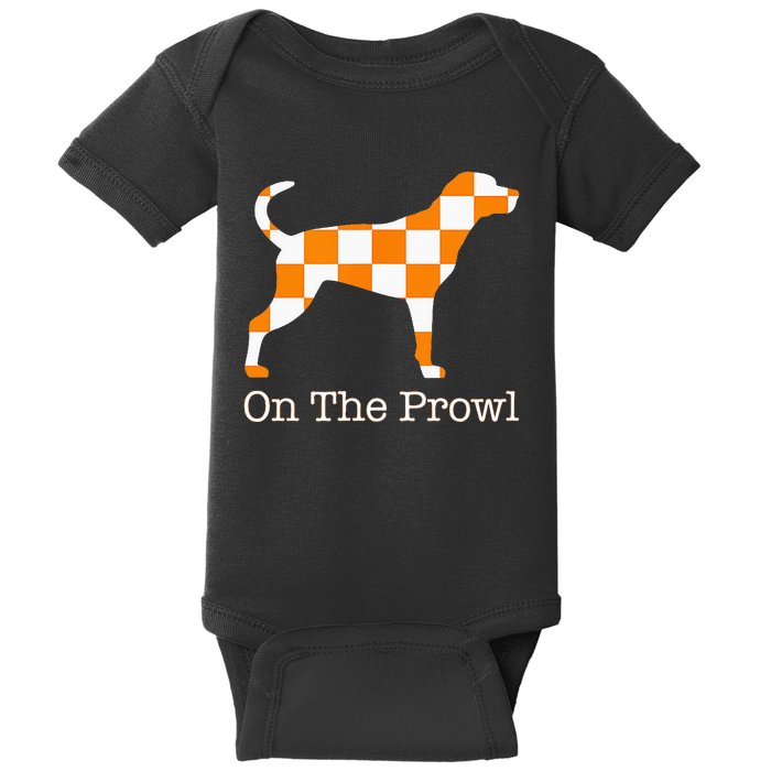 Tennessee Hound On The Prowl Vol Dog Knoxville Fan Game Gift Baby Bodysuit