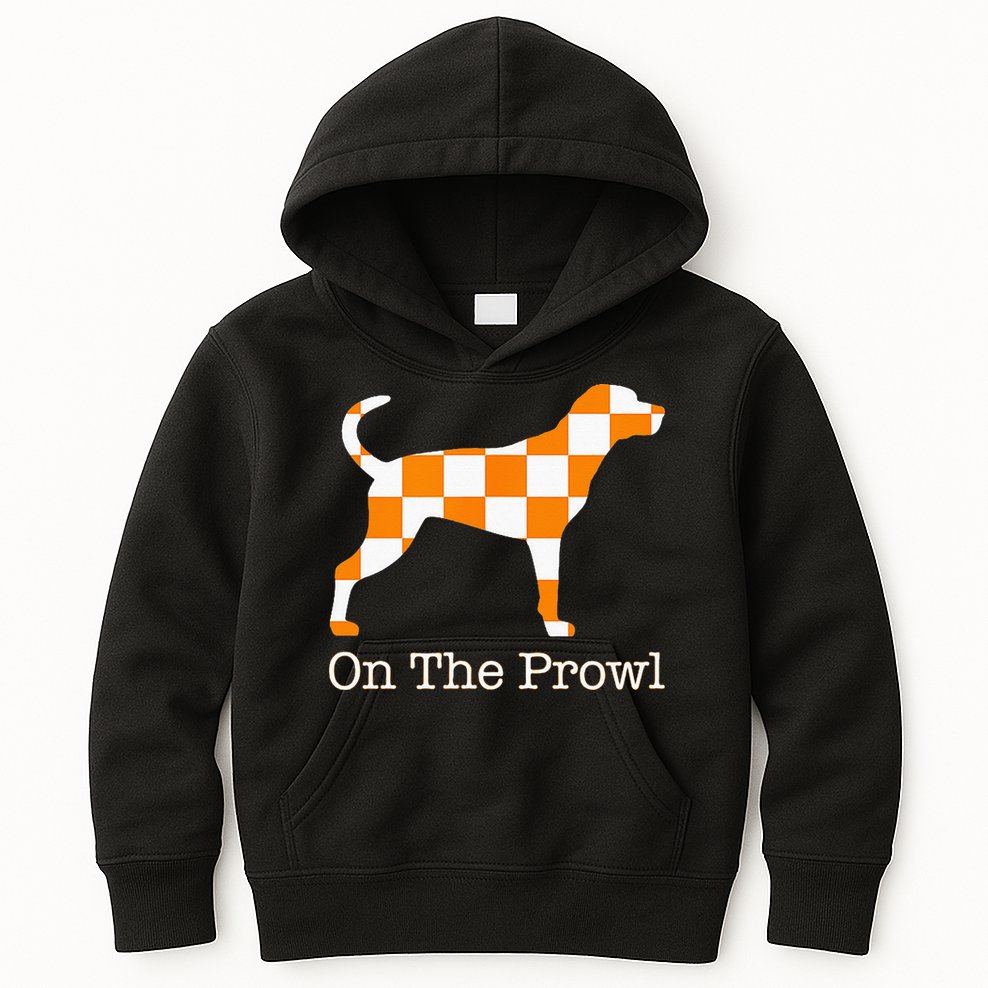 Tennessee Hound On The Prowl Vol Dog Knoxville Fan Game Gift Kids Hoodie