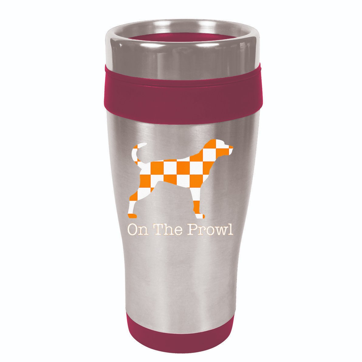 Tennessee Hound On The Prowl Vol Dog Knoxville Fan Game Gift 16oz Travel Tumbler