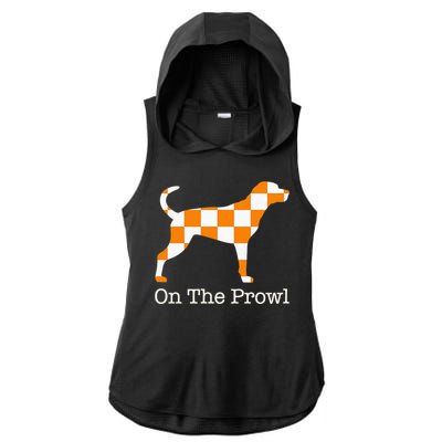 Tennessee Hound On The Prowl Vol Dog Knoxville Fan Game Gift Ladies PosiCharge Tri-Blend Wicking Draft Hoodie Tank