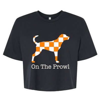 Tennessee Hound On The Prowl Vol Dog Knoxville Fan Game Gift Bella+Canvas Jersey Crop Tee