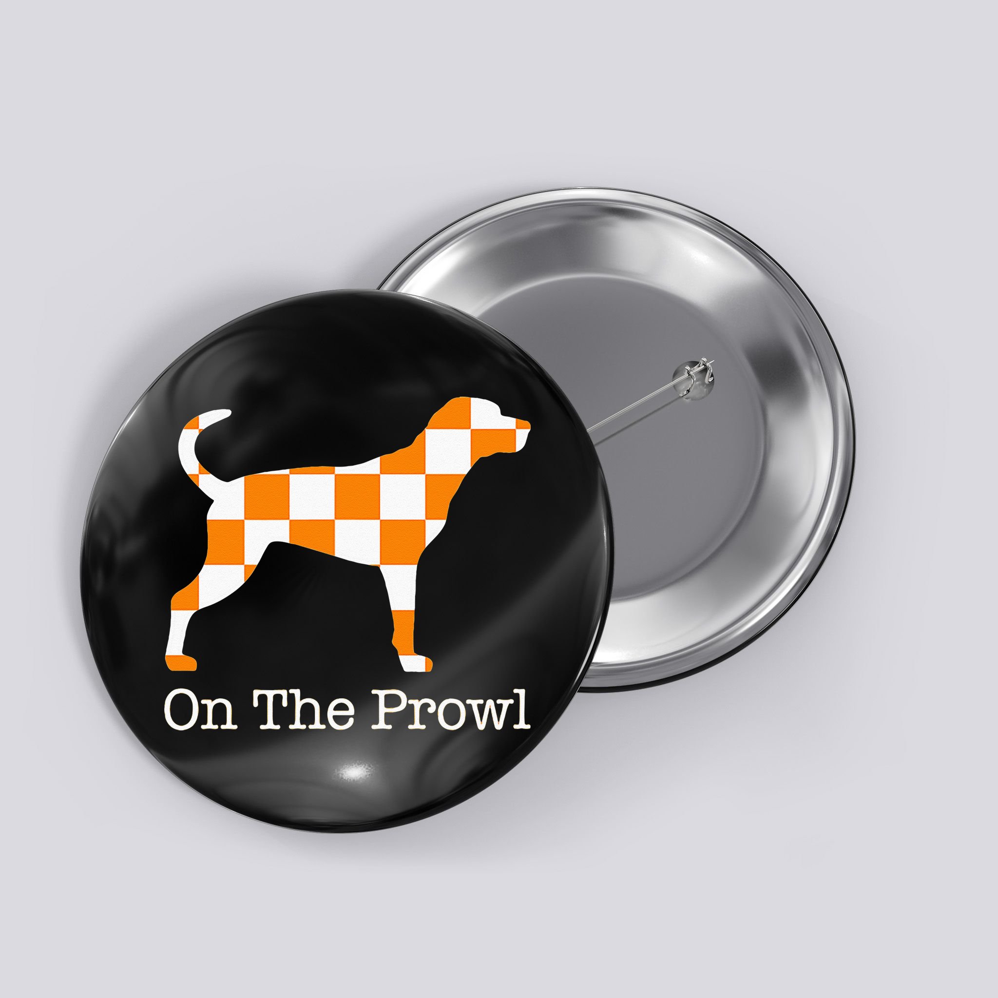 Tennessee Hound On The Prowl Vol Dog Knoxville Fan Game Gift Button