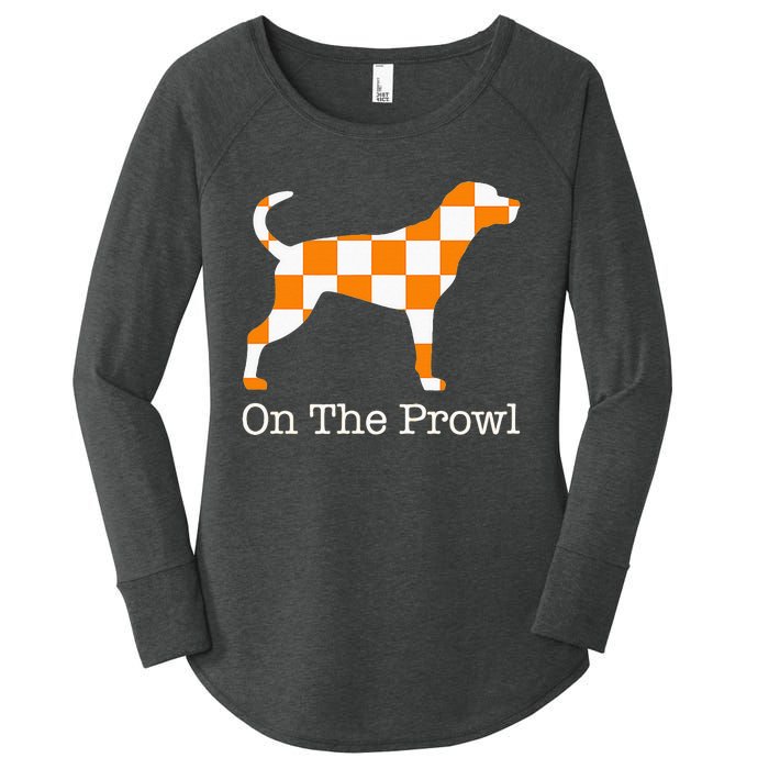 Tennessee Hound On The Prowl Vol Dog Knoxville Fan Game Gift Women's Perfect Tri Tunic Long Sleeve Shirt