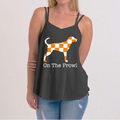 Tennessee Hound On The Prowl Vol Dog Knoxville Fan Game Gift Women's Strappy Tank