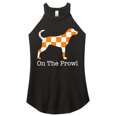 Tennessee Hound On The Prowl Vol Dog Knoxville Fan Game Gift Women's Perfect Tri Rocker Tank