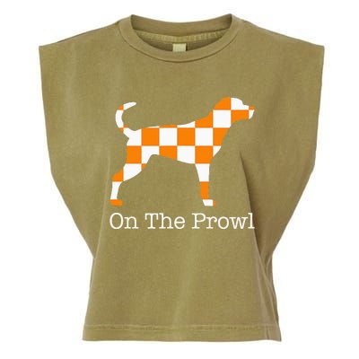 Tennessee Hound On The Prowl Vol Dog Knoxville Fan Game Gift Garment-Dyed Women's Muscle Tee