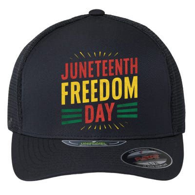 The History Of Junenth Afircan Freedom Day Junenth Sh Gift Flexfit Unipanel Trucker Cap