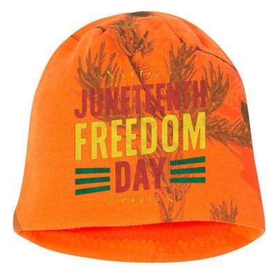 The History Of Junenth Afircan Freedom Day Junenth Sh Gift Kati - Camo Knit Beanie