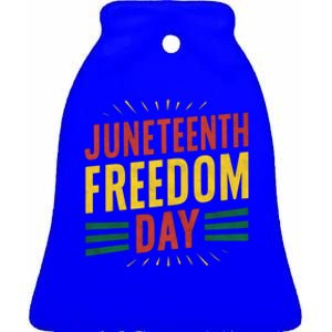 The History Of Junenth Afircan Freedom Day Junenth Sh Gift Ceramic Bell Ornament