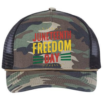 The History Of Junenth Afircan Freedom Day Junenth Sh Gift Retro Rope Trucker Hat Cap