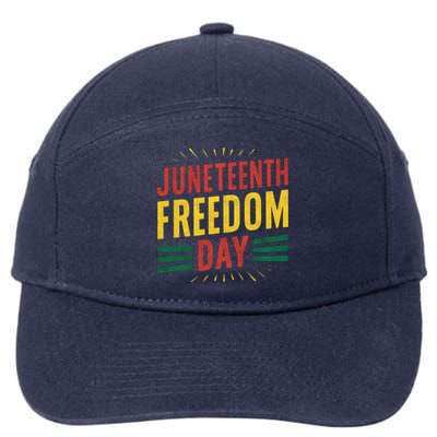 The History Of Junenth Afircan Freedom Day Junenth Sh Gift 7-Panel Snapback Hat