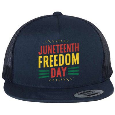 The History Of Junenth Afircan Freedom Day Junenth Sh Gift Flat Bill Trucker Hat