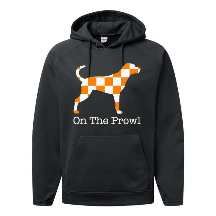 Tennessee Hound On The Prowl Vol Dog Knoxville Fan Game Gift Performance Fleece Hoodie