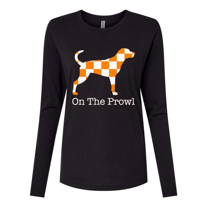 Tennessee Hound On The Prowl Vol Dog Knoxville Fan Game Gift Womens Cotton Relaxed Long Sleeve T-Shirt