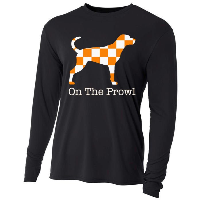 Tennessee Hound On The Prowl Vol Dog Knoxville Fan Game Gift Cooling Performance Long Sleeve Crew