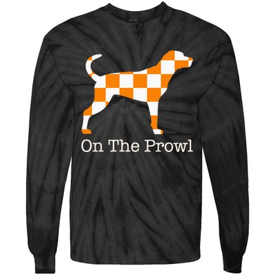 Tennessee Hound On The Prowl Vol Dog Knoxville Fan Game Gift Tie-Dye Long Sleeve Shirt